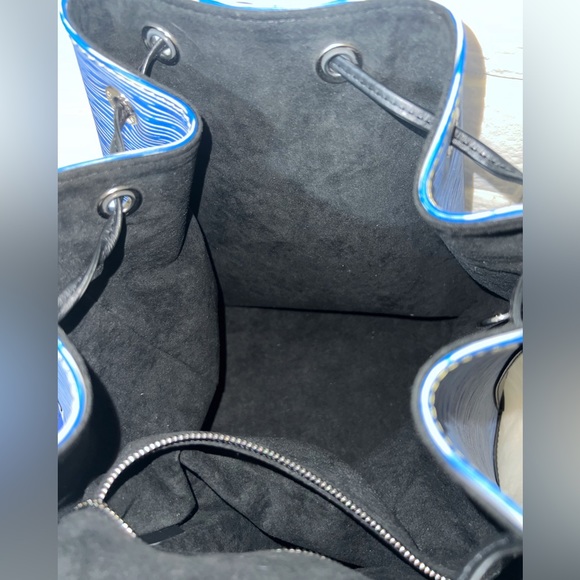 💎 ✨ LIKE NEW ✨💎  DENIM EPI LOUIS VUITTON noe BUCKET PULL STRING - Picture 8 of 16